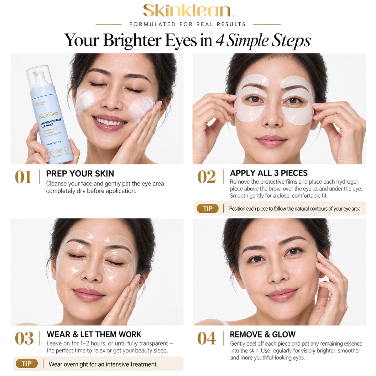 Peptide® Caffeine De-Puffing Eye Patches