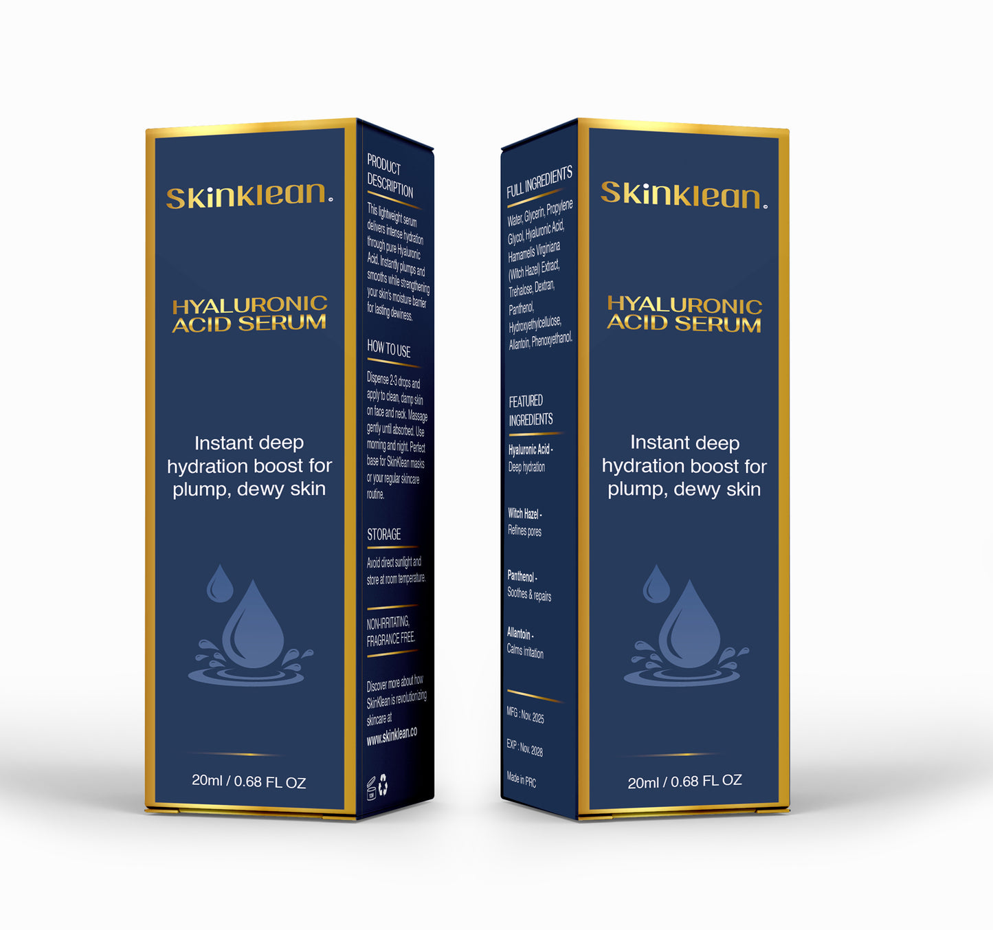 Suero de ácido hialurónico SkinKlean©